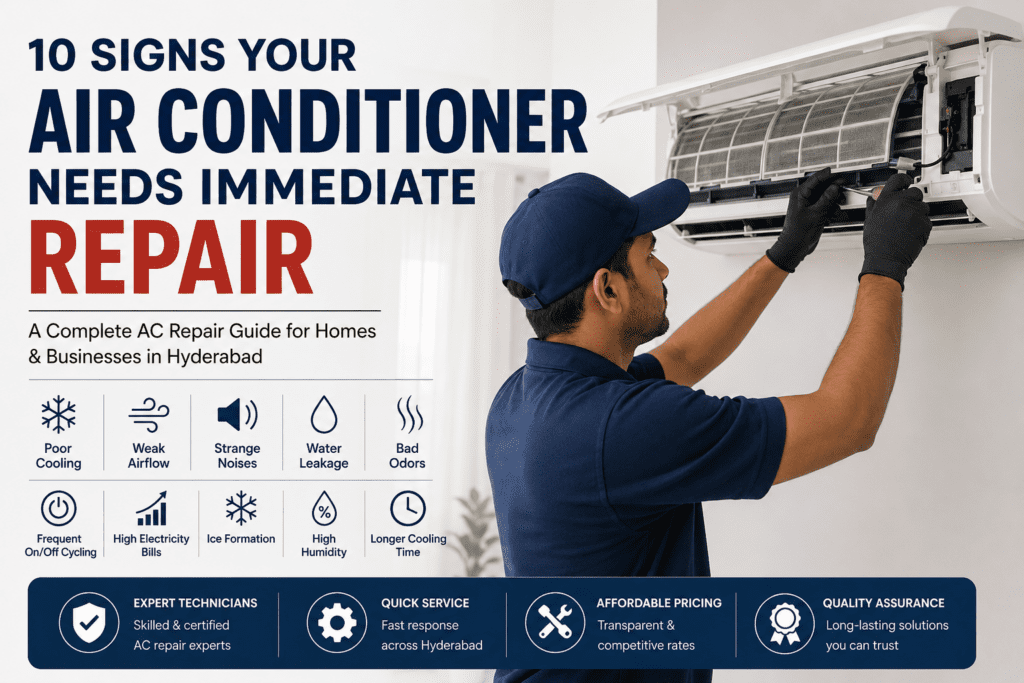 10 Signs Your Air Conditioner Needs Immediate Repair